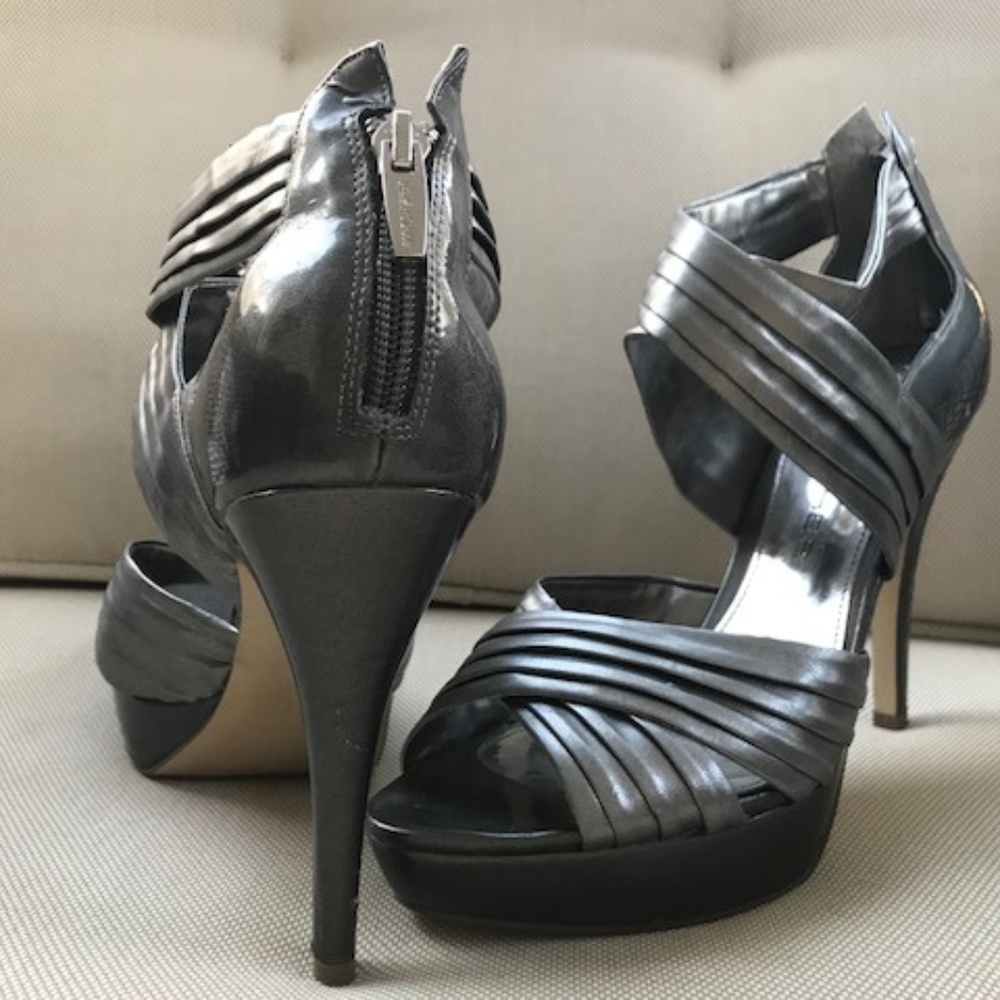 Marc Fisher Metallic Platform Heels 9.0